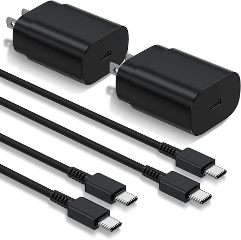for Samsung s21 s22 USB C Charger, 25W Super Fast Phone Charger Type C Wall Charger with 10ft USBC to USBC Fast Charging Cable for Samsung Galaxy ...