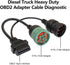 2-in-1 OBD2 Adapter Cable,9 Pin J1939 and 6 Pin J1708 to 16 Pin OBD2 Adapter Split Y Cable for Diesel Truck Heavy Duty Diagnostic...