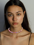 Fstrend Boho Heishi Surfer Choker Necklace Colorful Beads Vinyl Disc Lightweight Necklaces Summer Beach Puka Jewelry for Women and Girls...
