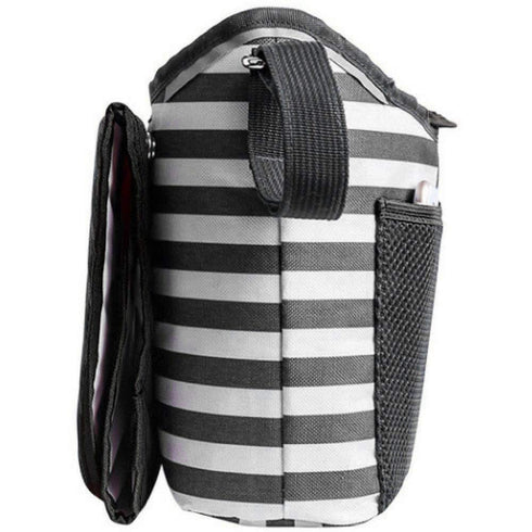 Baby Stroller Organizer Bag for Mom also Converts to a Stylish Shoulder Bag | BONUS Changing Pad | TWO Cup Holders | Mesh Pocket for iPhones, iPad...