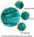 ShinyBeauty Fabric by The Yard 1 Yard Green Sequin Fabric Glitter Embroidery Fabric by The Yard Material for DIY Sewing Curtain Backdrop Tableclot...