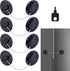 4PCS Refrigerator Locks Combination, Drill-free Child Proof Refrigerator Door Lock Fridge Lock Combination with Password, Mini Digital Refrigerato...