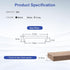 U-Shape Edge Banding, 16.4ft TPE Self Adhesive Veneer Edging Trim Flexible Edge Protector, Furniture Edge Strip for Countertop Table Cabinets Shel...