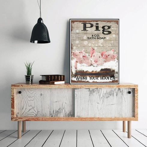 DIY Diamond Painting Pigs Bath Soap Animal Diamond Art for Kids Paint by Number for Home Recreation and Wall Decoration 12x16 Inches...