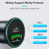 USB-C Car Charger Adapter, Dual Ports Fast Charging PD 60W + QC3.0 30W Mini All-Metal Cigarette Lighter USB Charger Universal for iPhone13/Pro Max...