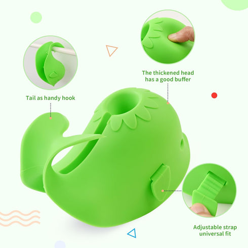 Bathtub Faucet Cover for Baby Bath Spout Cover, Kids Shower Head Protector Bathtub Spout Guard Toddlers Protection Accessories(Whale-Green)...