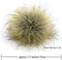 Faux Fur Pom Pom with Elastic Loop DIY 12pcs Fluffy Pompom Ball for Knitted Accessories Hat Shoes Scarves Bag Keychain Charms 3.9in (Brown)...