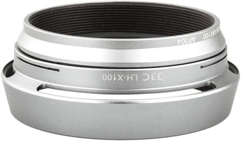 JJC LH-JX100 Silver Filter Lens Adapter & Hood for Fuji Finepix X100V X100F X70 X100 X100S X100T Camera AS AR-X100...