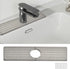 Diatomite Kitchen Faucet Mat, Quick Drying Kitchen Sink Splash Guard Behind Faucet, Grey Water Absorbing Stone Tray for Sink Drying Stone Mat for ...
