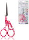 JubileeYarn Pointed Tip Embroidery Craft Stainless Steel Stork Scissors - Red - 1 Pair...