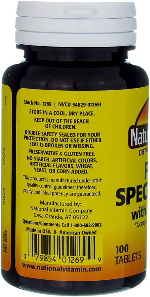 Nature's Blend Full Spectrum B with Vitamin C Powder, 100 Count (1269)...