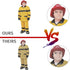 5PCS Professional Character Models Figures Set Educational Toys Christmas Party Decoration for 3 4 5 6 Kids Boys and Girls (Doctors, firefighters)...