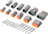 6 Kits DT Connector Kit 2 3 4 6 8 12 Pin Connectors with Size 16 Stamped Contacts IP68 Waterproof Automotive Electrical Connectors Plug...