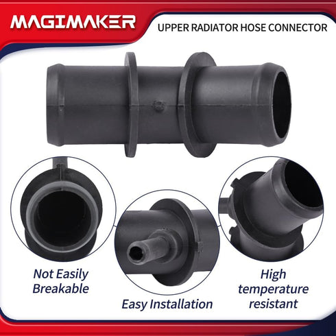 Radiator Upper Hose Connector Coolant Pipe Adapter Compatible with Toyota RAV4 2009 2010 2011 2012 Replace 16571-0V020 16057-36011 165710V020 1605...