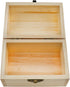 Plain Unfinished Wood Box, Unpainted Wooden Jewelry Box DIY Craft Storage Treasure Chest Toy Case...