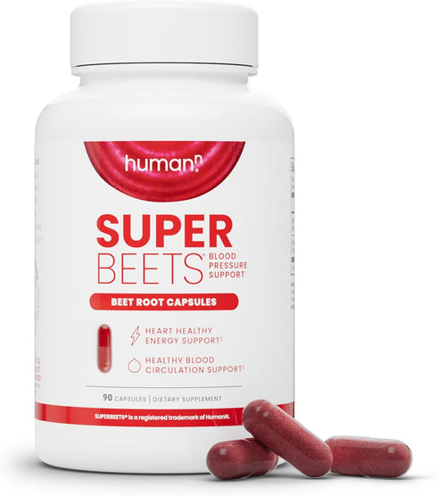 humanN SuperBeets Beet Root Capsules Quick Release 1000mg - Supports Nitric Oxide Production, Blood Pressure – Clinically Studied Antioxidants 90 ...