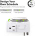 HBN Indoor Timers for Lamps,24 Hour Plug-in Mechanical Indoor Timer for Electrical Outlets,Dual Outlets,15 Minute Intervals,Light Timer for Indoor...