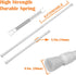 KXLIFE 2 Pack 5/8" Tension Curtain Rod, RV Tension Bars, Cupboard Rods White 10 to 16 Inch...