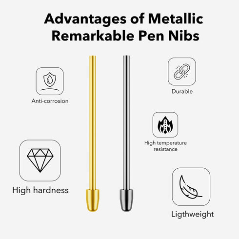 Metal Nibs/Tips Replacement for Samsung Galaxy Tab S9/S9FE+/S9 Ultra/S8/S8+/S8 Ultra/S7/S7 FE/S6/S6 Lite/S22/S23/S24 Ultra S Pen?Plastic + Copper ...