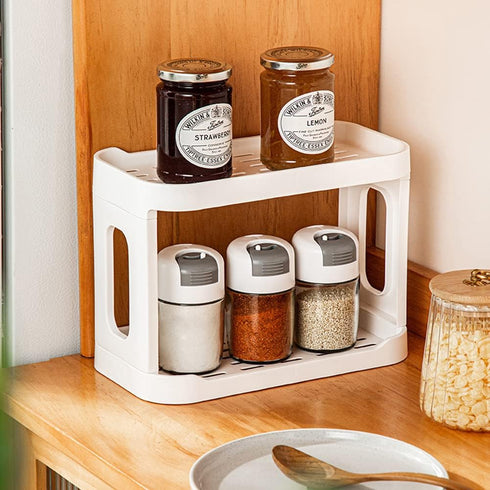 kaileyouxiangongsi 2-Tier Desk Organizers & Dispensers?Mail Holder for Office Desk Organization?Kitchen Spice Rack or Bathroom Countertop Organize...