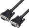 DTech 10ft DB9 to DB9 RS232 Serial Cable Male to Male Simple Null Modem Cord Cross TX RX line 2 Pin Crossed Without Handshake for Computer Data Co...