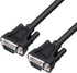 DTech 10ft DB9 to DB9 RS232 Serial Cable Male to Male Simple Null Modem Cord Cross TX RX line 2 Pin Crossed Without Handshake for Computer Data Co...