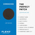 Flexd - Libre 3 Sensor Covers Waterproof, Freestyle Adhesive Patches (Pack of 30) Round, Black...