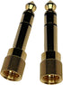 CESS 2-Pack 1/4" Stereo Phone Screw-On Adapter - Male 1/8" to Male 1/4" - 3.5mm Stereo to 6.35mm Stereo...