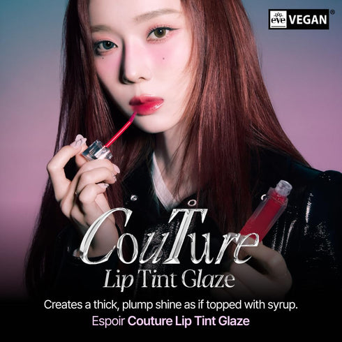 Espoir Couture Lip Tint Glaze #1 Apple Sorbet 0.19oz | Volumizes & High-Shine Lip Plumper | Long-Lasting Vibrant Color | Thickening radiance Lip S...