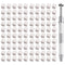 100 Pcs White Soft Nail Sponges for Ombre, 4 Claws Nail Sponge Metal Grabber,Ombre Nail Brush Nail Supplies Manicure Nail Art Tools Nail Accessori...