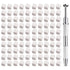 100 Pcs White Soft Nail Sponges for Ombre, 4 Claws Nail Sponge Metal Grabber,Ombre Nail Brush Nail Supplies Manicure Nail Art Tools Nail Accessori...