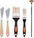 5 Pieces Painting Knife Set Background Blender Brush and Fan Blender Artist Brush Stainless Steel Palette Knife 2 Inch and 1 Inch Landscape Brush ...