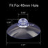 ANCIRS 30 Pack 40mm Suction Cups for Glass Table Tops, Rubber Transparent Anti-Collision Sucker Pad Without Hooks for Home Decoration...