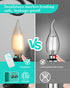 AMDTU E12 LED Bulb 100 Watt, Frosted Candelabra LED Light Bulbs, Dimmable Chandelier Light Bulbs, 2700K Soft White Light Bulbs Warm, 7W Equal 100W...