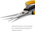 Beaditive Precision Craft Scissors - Stainless Steel Paper Crafting Scissors With Safety Cap - Ultra Sharp Blades & Non-Slip TPR Handles - Adult &...