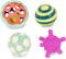 B. toys- B. baby- 4 Sensory Balls – Baby Toys – Developmental Play – Rubber Balls with Textures, Sounds, Lights – Ball-a-baloos- 6 Months +...