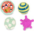 B. toys- B. baby- 4 Sensory Balls – Baby Toys – Developmental Play – Rubber Balls with Textures, Sounds, Lights – Ball-a-baloos- 6 Months +...