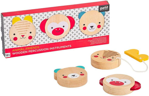 Petit Collage Animal Friends Wooden Percussion Instruments...