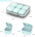 Pill Organizer SOFISO 4/6 Grid Free Assembly Travel Medicine Organizer 10 Day Pill Organizer Portable Pill Box Waterproof Pill Case Daily Medicati...