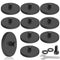 DIYMAG 10Pcs Rubber Coated Anti-Scratch Mounting Magnets, 30LBS Strong Neodymium Magnet Base with M5 Threaded Studs and Small Hex Wrench for Light...