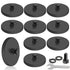 DIYMAG 10Pcs Rubber Coated Anti-Scratch Mounting Magnets, 30LBS Strong Neodymium Magnet Base with M5 Threaded Studs and Small Hex Wrench for Light...