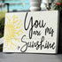 DLY LIFESTYLE You are My Sunshine Stencil - Sunflower Design - 8x6 Inches - Reusable DIY Art & Craft Stencil for Wood, Canvas, Paper, Fabric, Wall...