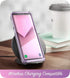 i-Blason Cosmo Series Case for Galaxy S9 (2018 Release), Slim Full-Body Stylish Protective Case with Built-in Screen Protector (Purple)...