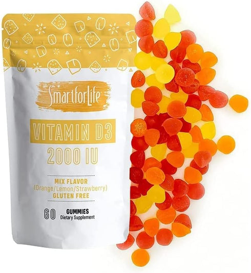 Smart for Life Vitamin D3 Gummies - High Absorption Vitamin D3 - Great for Immune Support & Bone Strength - Vitamin D Gummies for Adults or Kids -...