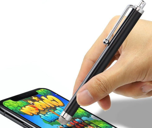 Universal 9.0 Micro Fiber Screen Metal Touch Stylus Pen Conductive Cloth Capacitive Pen Metal Touch Pen for Android Device Mobile Phone Cell Phone...