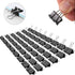 Small Binder Clips, 144 Pack, 3/4 Inch, Standard 19mm, Black, Small Binder Paper Clips, Fold Clamp, Capacity 0.31 Inch, Small Paper Clips, Office ...