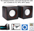 fo sa Mini USB Wired Speaker, 3.5mm Jack Stereo Speaker Portable Travel Loudspeaker Speaker Desktop Square Small Speaker for PC MP3 MP4 Laptop...