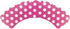 Wrapables Standard Size Polka Dots Cupcake Wrappers (Set of 20), Hot Pink...