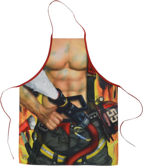Firefighter Kitchen Cooking Apron...