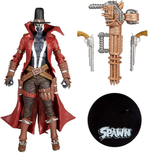 McFarlane Toys - Spawn Gunslinger 7" Action Figure with Gatling Gun and Accessories...